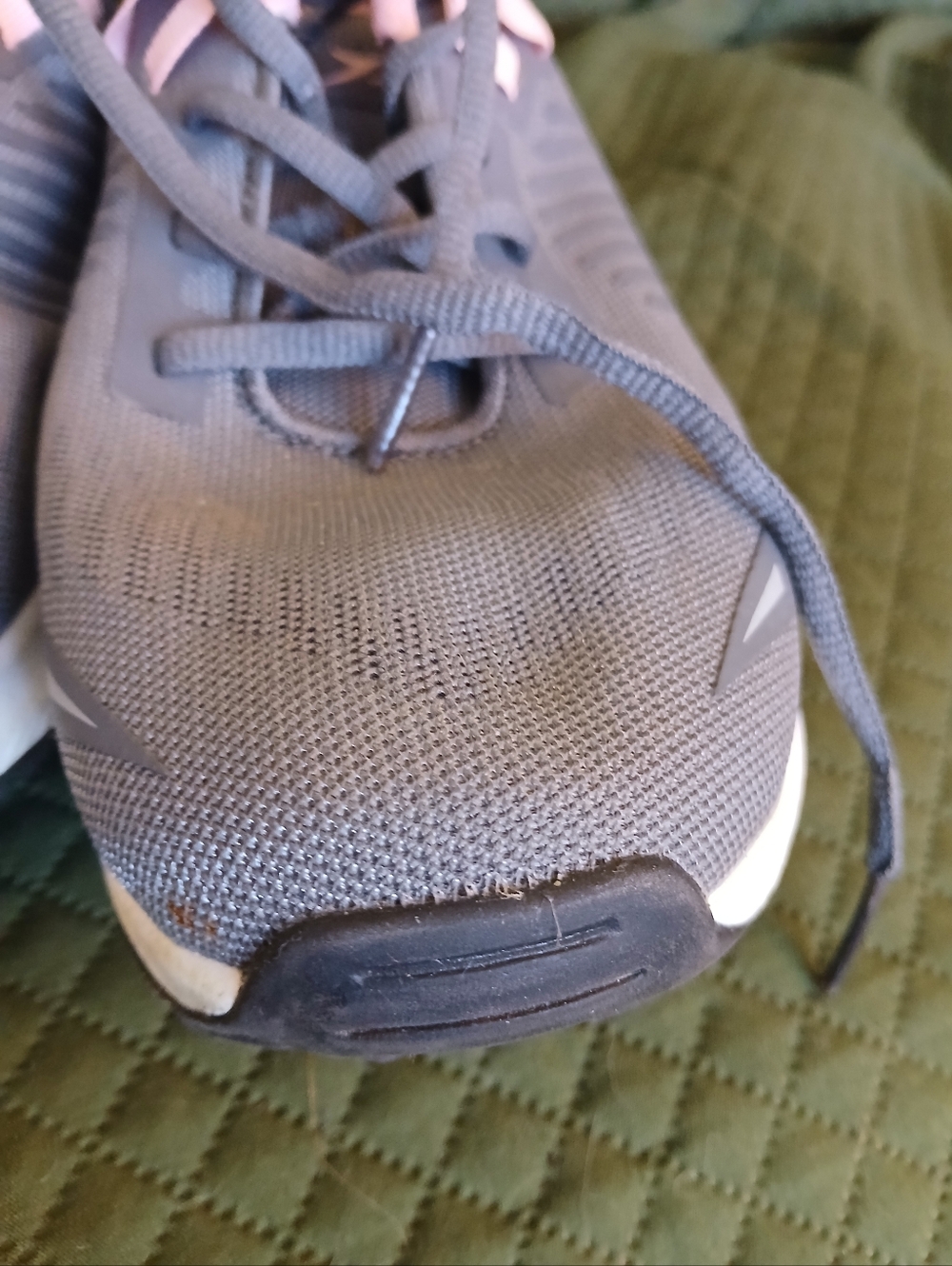 Women’s Lightweight Pink and Gray Sneakers - Picture 6 of 14